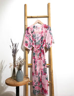 Load image into Gallery viewer, PINK PLUMETI Chiffon Kimono
