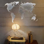 Load image into Gallery viewer, Small Jellyfish Lamp with Wooden Support
