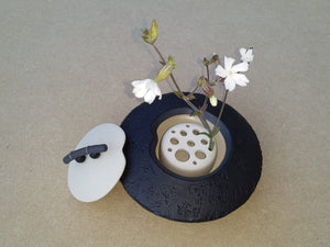 Zen Pottery with Flower Holder
