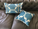Load image into Gallery viewer, Set of 2 Silk Ikat Cushion Covers
