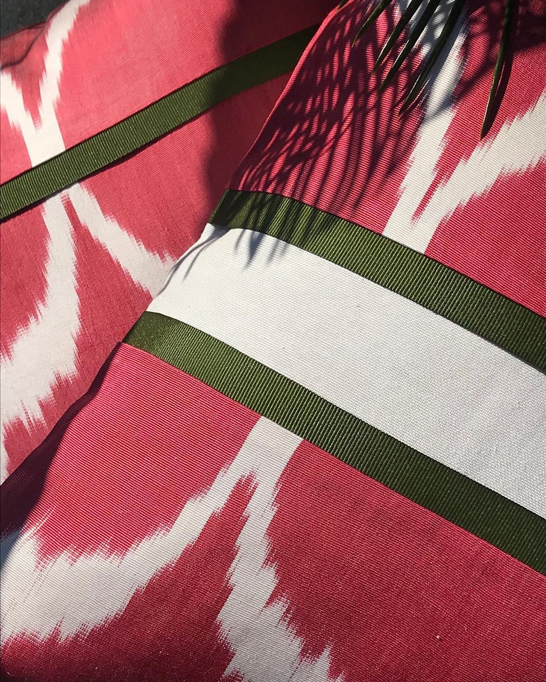 Set of 2 Silk Ikat Cushion Covers