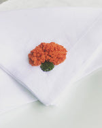Load image into Gallery viewer, Set of 4 Linen Napkins with Hand-Crochet Detail
