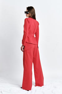 Wide-Leg Pants with Side Panels