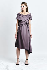 Load image into Gallery viewer, Silk-Blend Midi Dress
