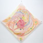 Load image into Gallery viewer, Hand-Painted PHOENIX SUN Art Scarf
