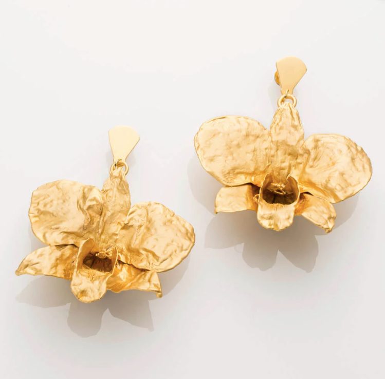 Dendrobium Orchid Maxi Earrings