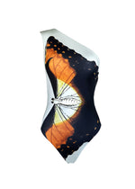 Load image into Gallery viewer, Butterfly STRELITZIA One-Shoulder One-Piece
