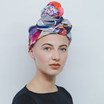 Load image into Gallery viewer, Hand-Painted DAME VIOLET Art Scarf
