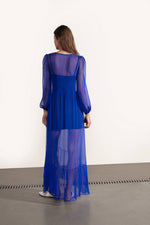 Load image into Gallery viewer, ELECTRIC STORM Silk Dress
