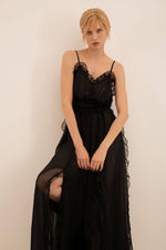 Load image into Gallery viewer, MOONLIGHT IS AN ONLY LIGHT Silk Maxi Dress

