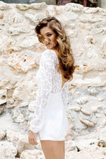 Load image into Gallery viewer, WANDERLUST Lace Romper
