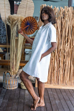 Load image into Gallery viewer, AMINA Linen Shirt Dress
